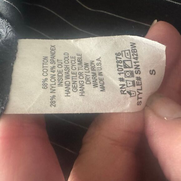 Comfy USA Pinstriped Asymmetrical Button Up Size S - Picture 6 of 6